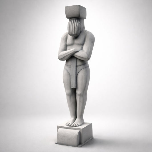 Modern Minimalist Stone Figure Sculpture