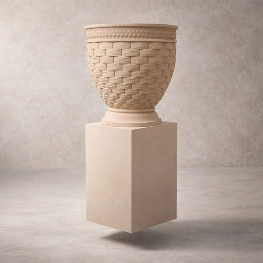 Handcrafted Classic Textured Garden Planter