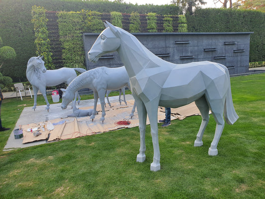 Horse Family Decorative Sculpture Set