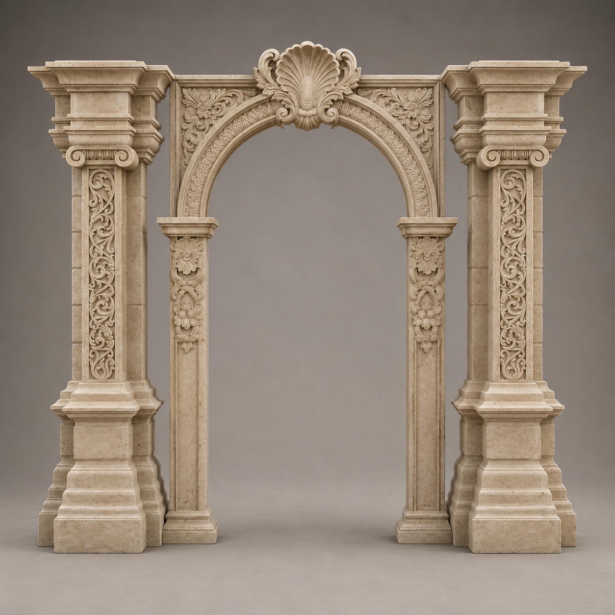 Classical Stone-Inspired Decorative Entrance Frame