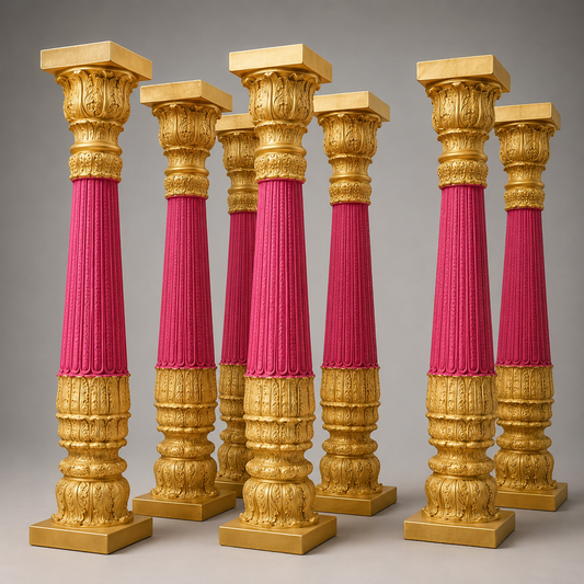 Royal Ornate Pillar Pedestals