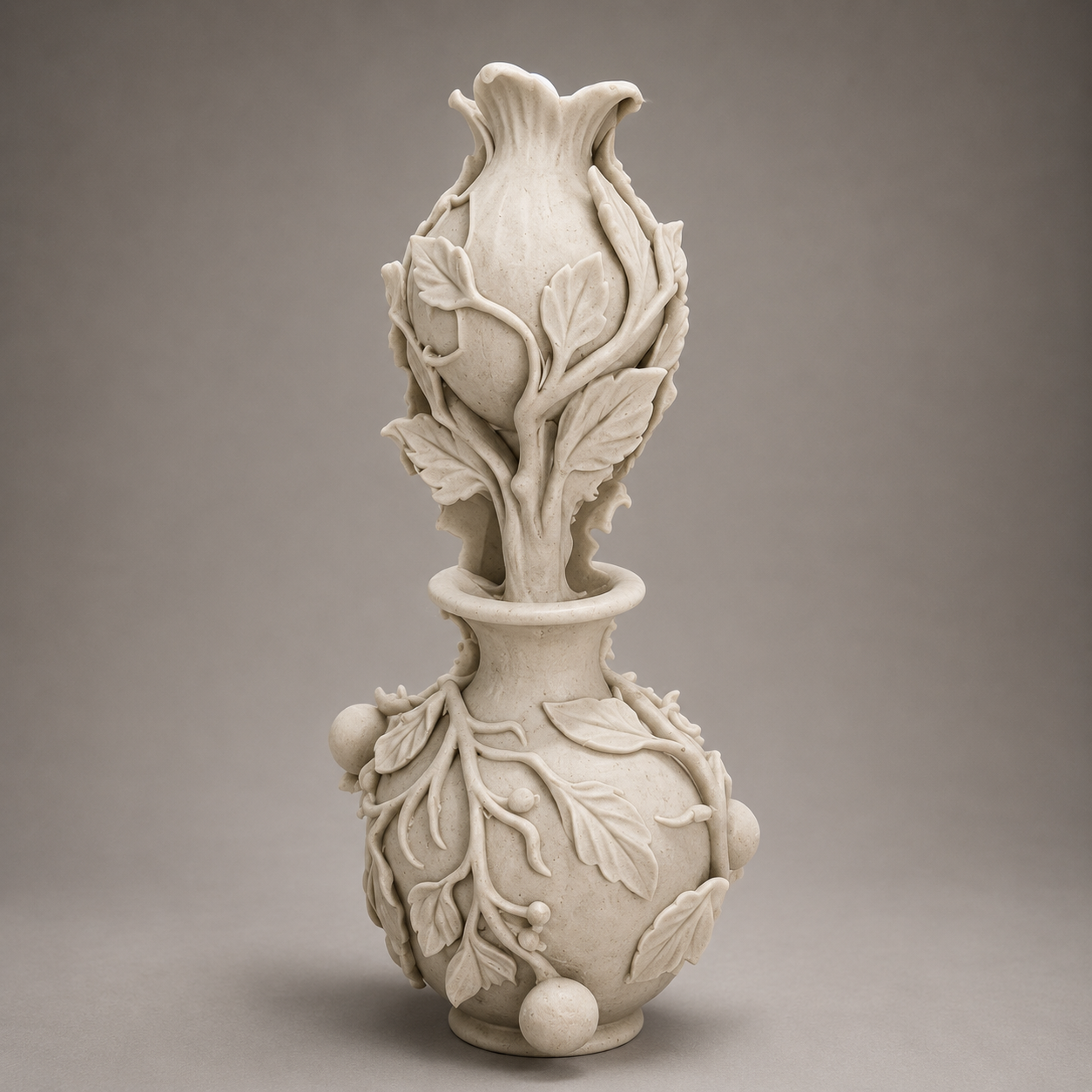 Elegant Floral Vine Decorative Vase