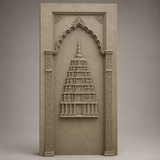 Handcrafted Temple Arch Wall Panel